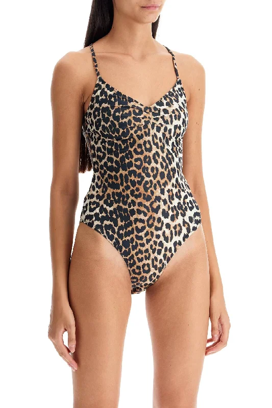 one-piece leopard print swimsuit