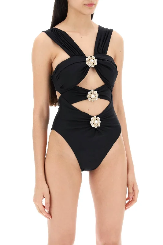 one-piece swimsuit with cut-out and