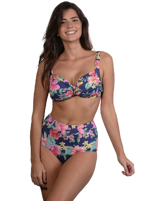 Leilani D-E Cup Tie Front Bikini Top