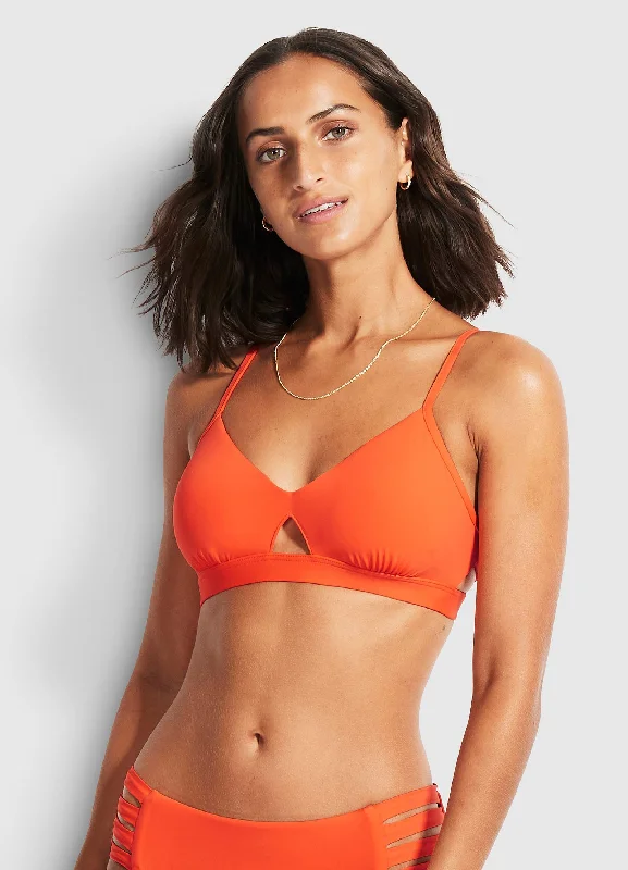 Active Hybrid Bralette - Spicy Orange