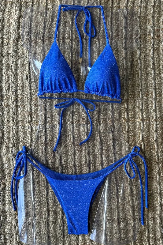 JUILLET BLUE SHINE Triangle Bikini Top