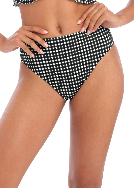 Freya Swimwear Check In Monochrome High Waist Bikini Bottom 201978