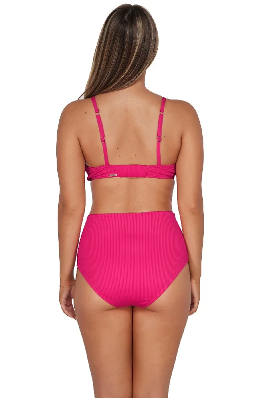 Sunsets Begonia Sandbar Rib Capri High Waist Bottom