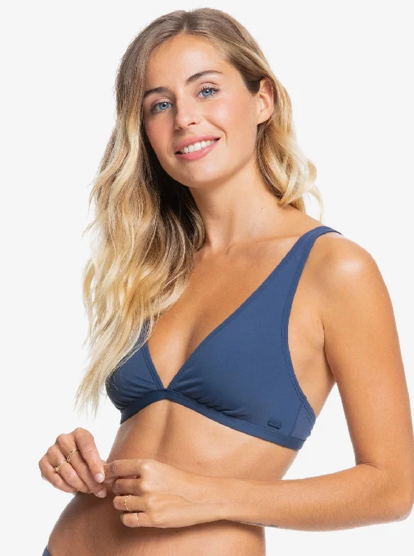 Solid Beach Classics Elongated Triangle Bikini Top