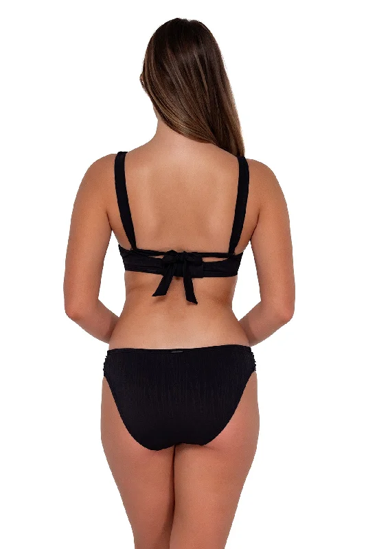 Sunsets Black Seagrass Texture Audra Hipster Bottom