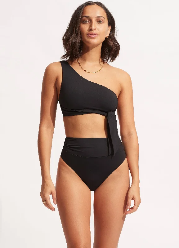 Seafolly Collective High Cut Rio - Black