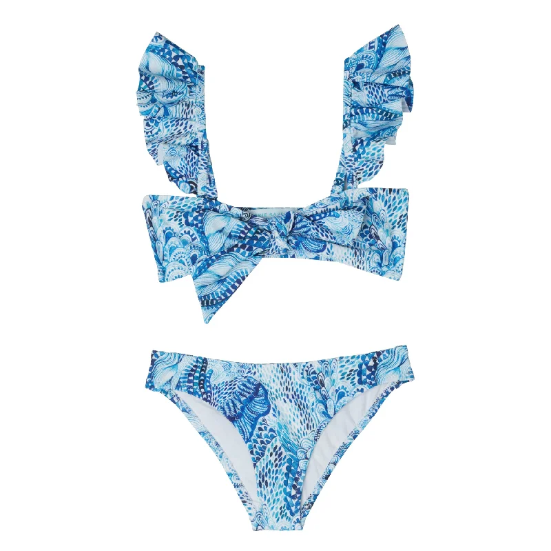 GIRL’S TIE KNOT BIKINI WAVES