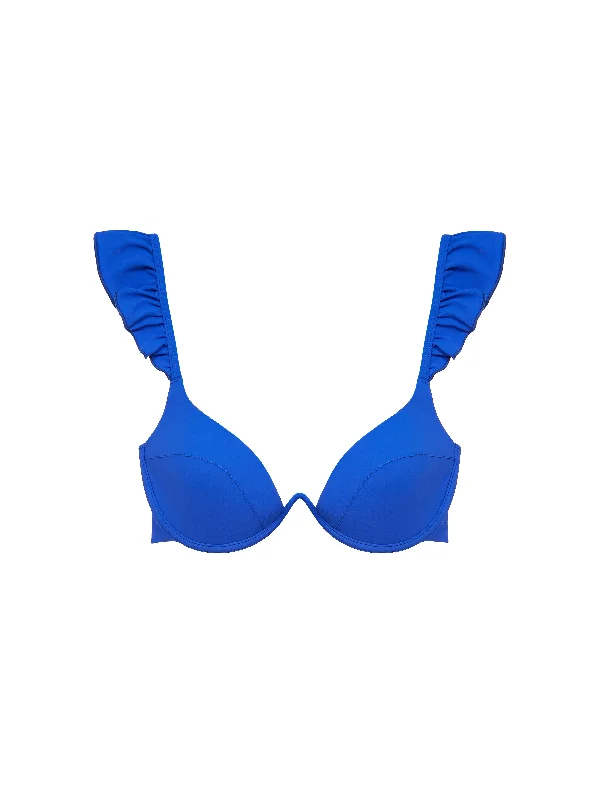 The Ruffle Bra - Sapphire