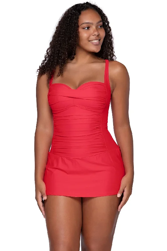 Sunsets Escape Geranium Sienna Swim Dress