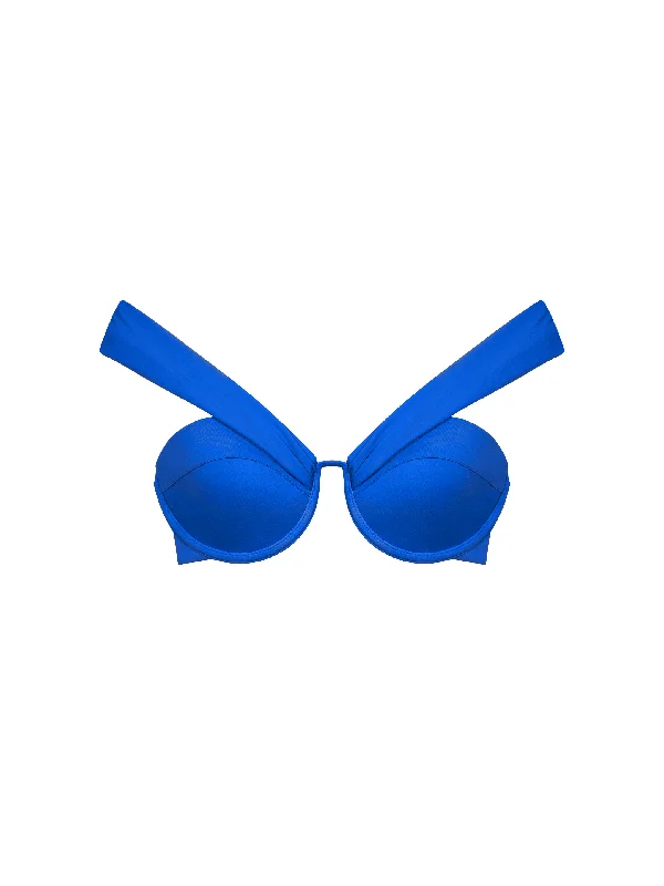 The Bardot Bustier Bra - Sapphire