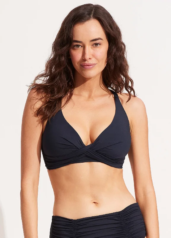 Seafolly Collective DD Double Wrap Front Bra - True Navy