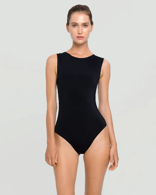 Open Scale One Piece Swimsuit With Metal Clutch