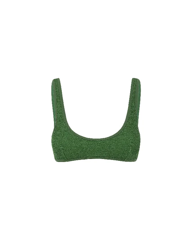 The 90s Duo Crop - Khaki Crimp