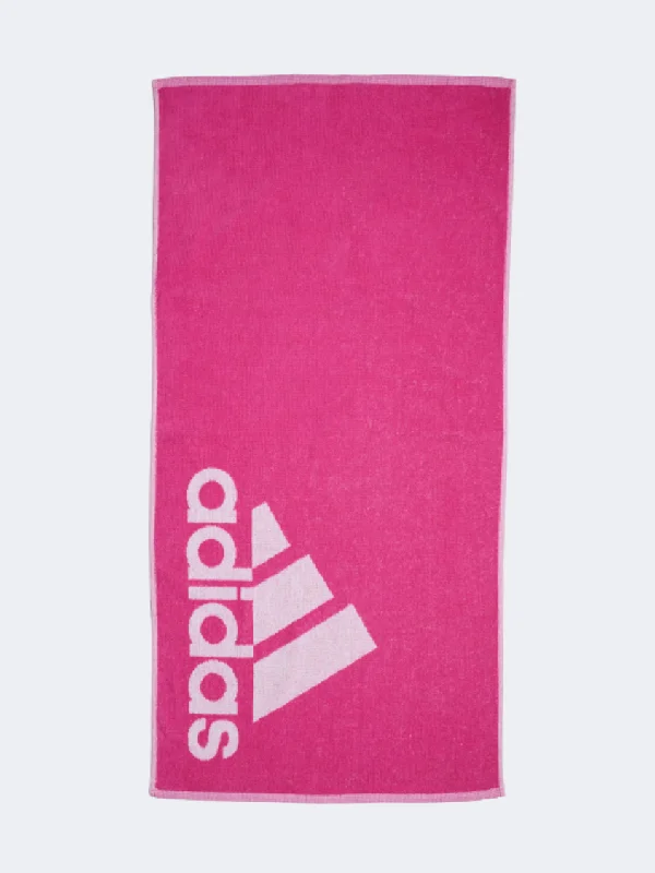 Adidas Small Unisex Swim Towel Pink/White