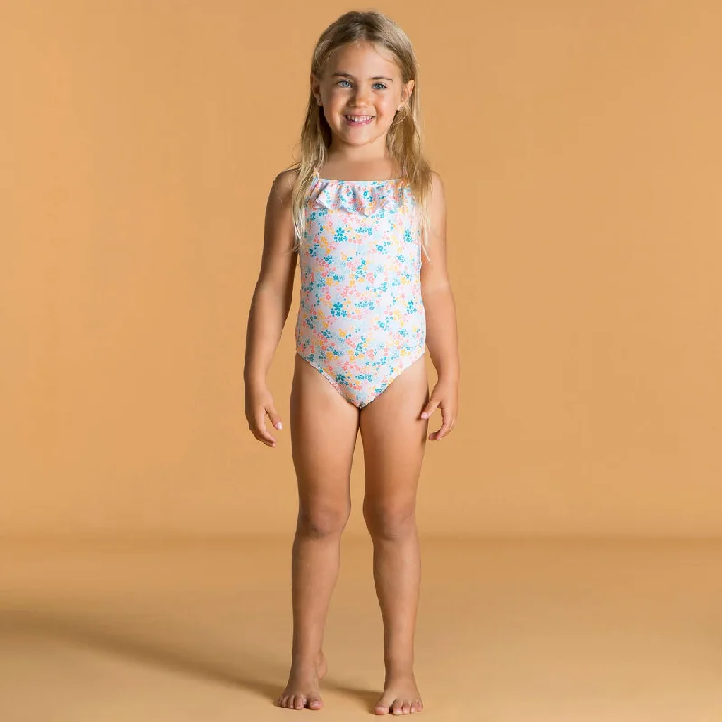 Baby Girls’ One-Piece Swimsuit Print With Ruffles