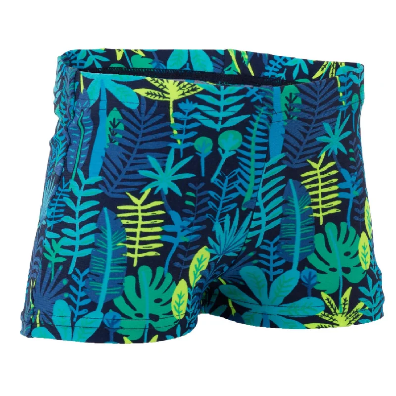 BABY / KIDS' SWIMMING BOXERS - BLUE FISH PRINT