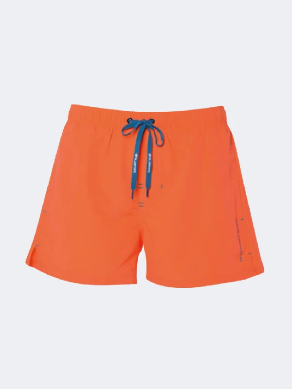 Blue Point Solids' Men Beach Swim Short Orange