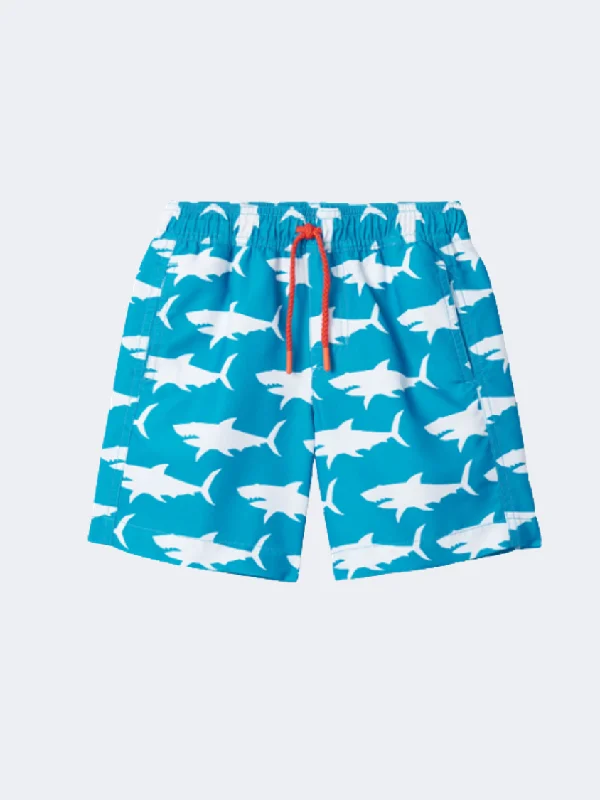 Hatley Hungry Sharks  Kids-Boys Swim Short Hawaiian Ocean