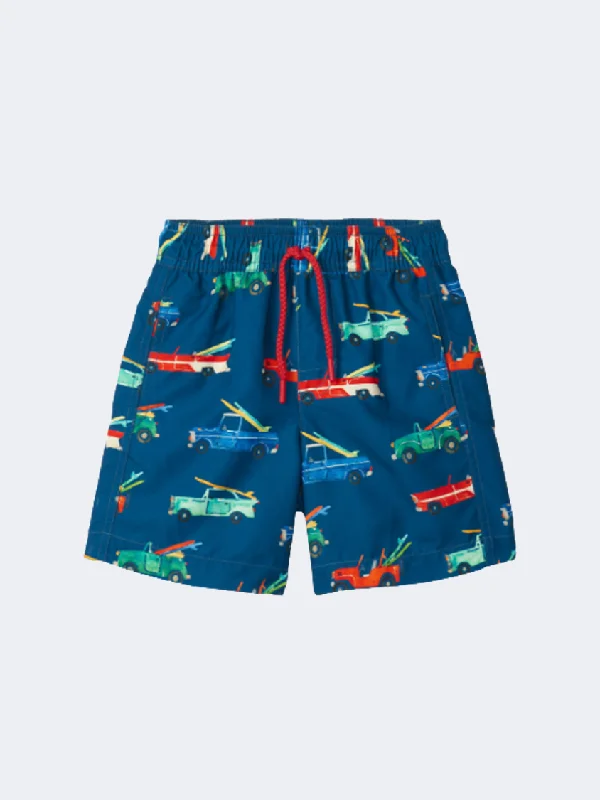 Hatley Surf Cars  Kids-Boys Swim Short Moroccan Blue