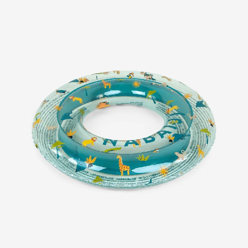 Kids’ Inflatable Swim Ring 65 cm 6-9 Years Transparent