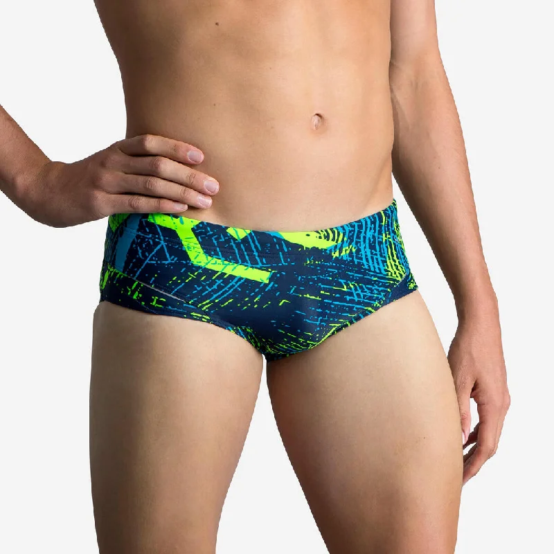 Men’s swimming square-cut trunks 900 koli green