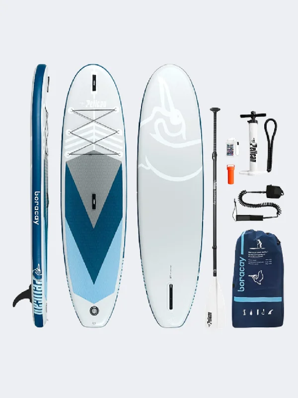 Pelican Boracay Inflatable Paddle Swim Surfboard Blue/Grey