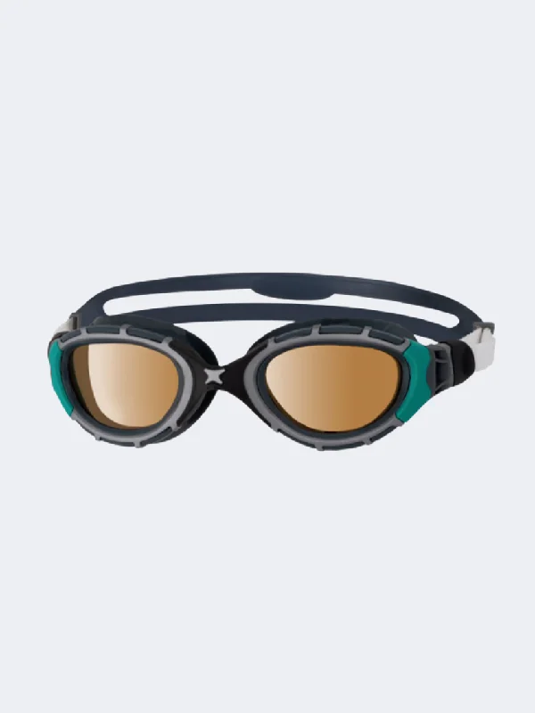 Zoggs  Predator Flex Polarized Ultra Swim Goggles Black/Green