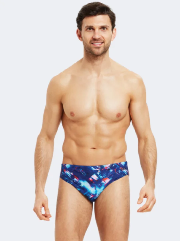 Zoggs Racer Men Swim Slip  Blue/Multicolor