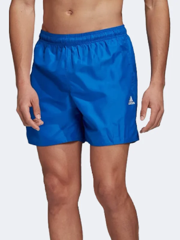 Adidas Solid Swim Men Swim Short Glow Blue