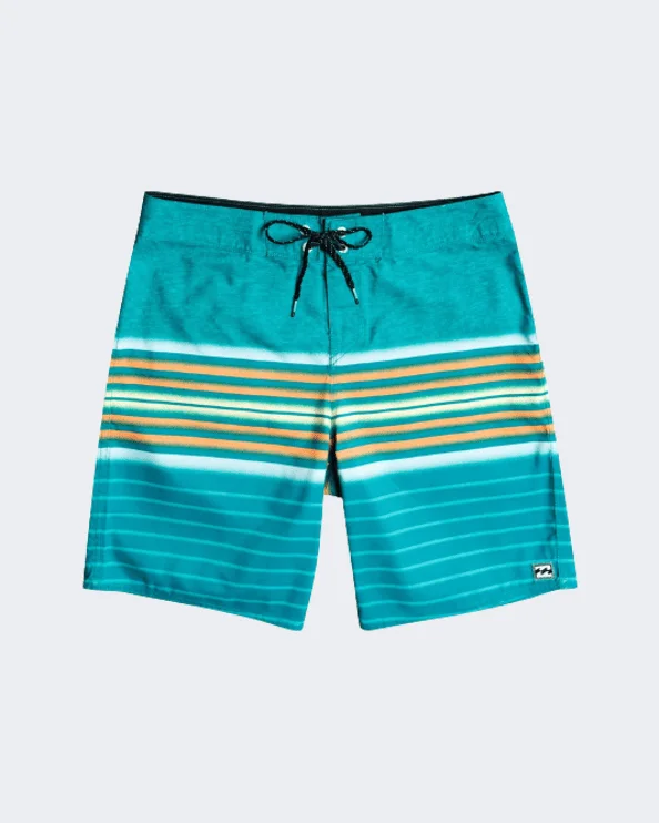 Billabong All Day Stripes Og Men Beach Swim Short Teal C1Bs16Bip2-0028