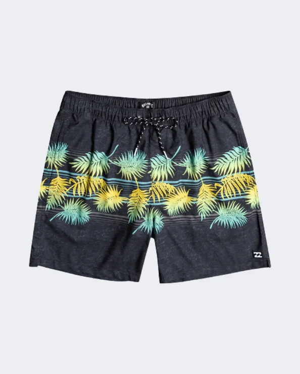 Billabong Aloha Stripe 17" Men Beach Swim Short Black