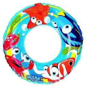 Ji-Long Ocean Fun Swimming Ring 50Cm(20") Kids Beach Blue  47224