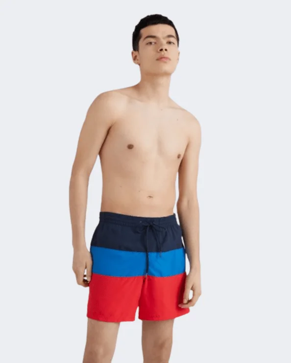 O'Neil Frame Block Men Swim Short Beach Red/Blue N2800006-23017