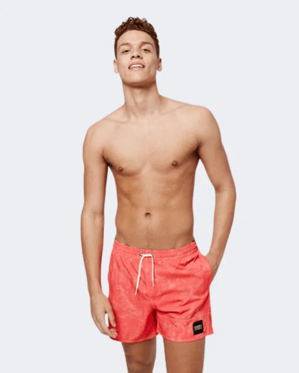 O'Neill Textured Men Beach Swim Short Coral