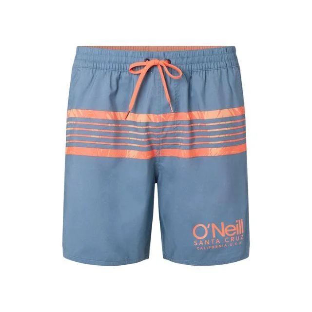 O'Neill Cali Stripe Men Performanc Swim Short Grey And Orange 0A3232-2950