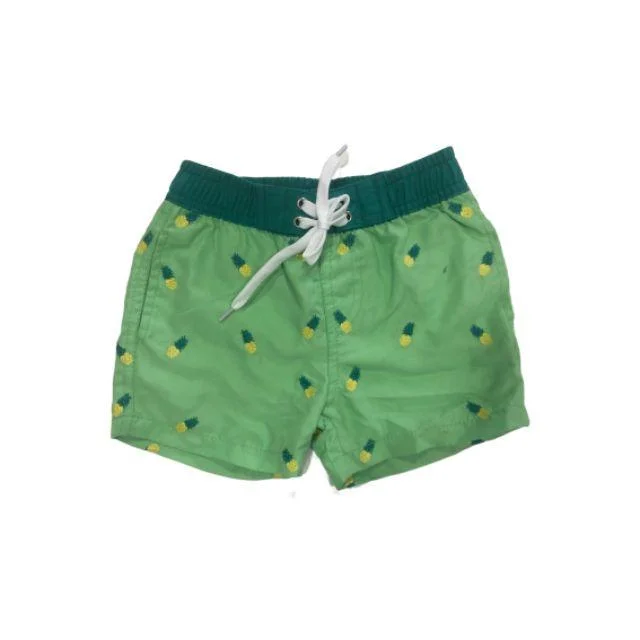 Topten Kids 100%Polyester Boys  Beach Swim Short Green And Yellow N1902