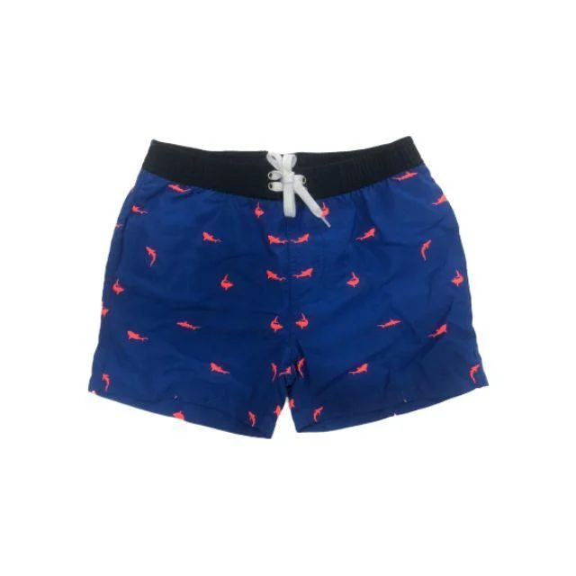 Topten Kids 100%Polyester Boys Beach Swim Short Navy And Orange N1901