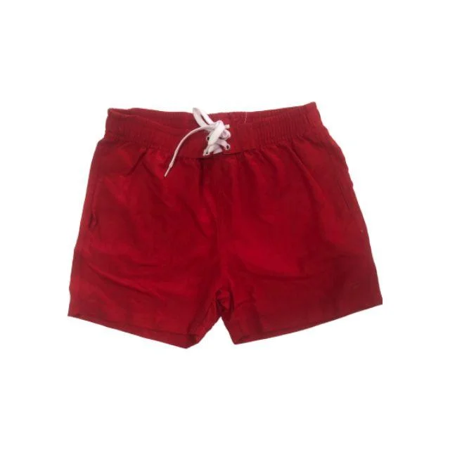 Topten Kids 100%Polyester Boys  Beach Swim Short Red N1904