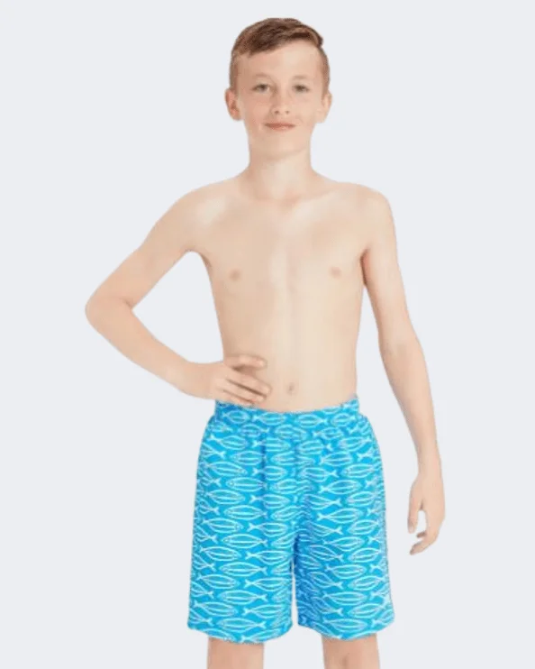 Zoggs 15" Fish Boys Swim Swim Short Blue/White 463404/000040