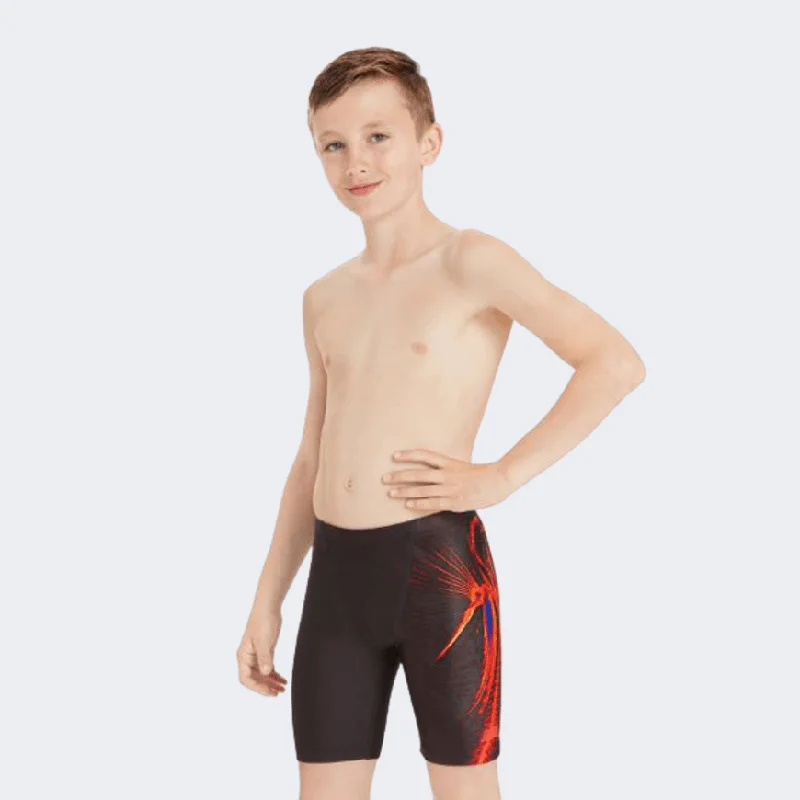 Zoggs Sea Monster Volt Jammer Boys Swim Swim Short Black/Orange