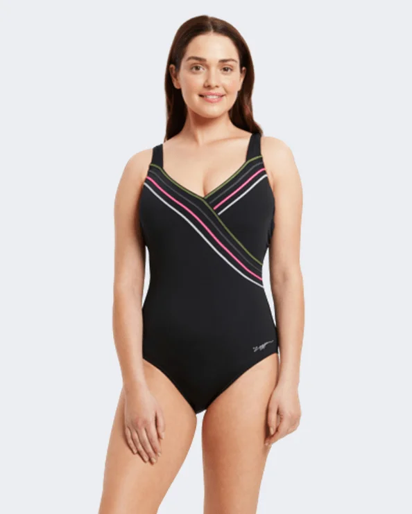 Zoggs Suffolk Concealed Underwire Women Swim Monokini Black