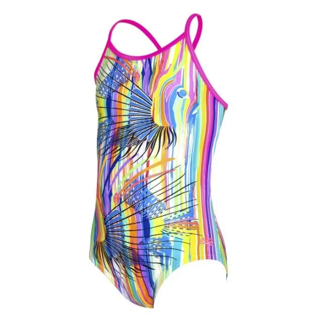 Zoggs Tropix Bella Crossback Kids-Girls Swim Monokini Multicolor 5060200